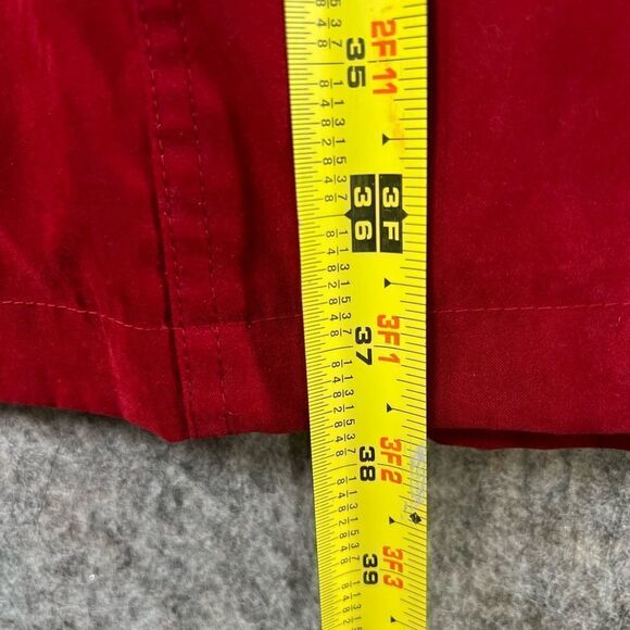 Gallery Womens Hooded Coat M Red Button/Zip Closure With Pockets - Picture 7 of 9